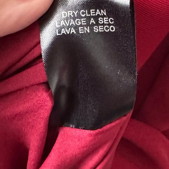 BADGLEY MISCHKA $295 Ruby Red Pleated Sleeve Blouson Dress Size 16 - Picture 10 of 15